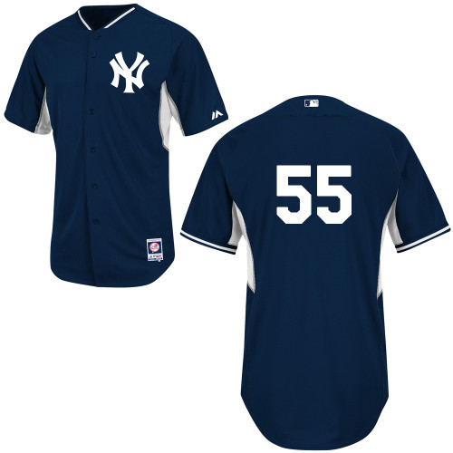 David Huff #55 MLB Jersey-New York Yankees Men's Authentic Navy Cool Base BP Baseball Jersey - Click Image to Close